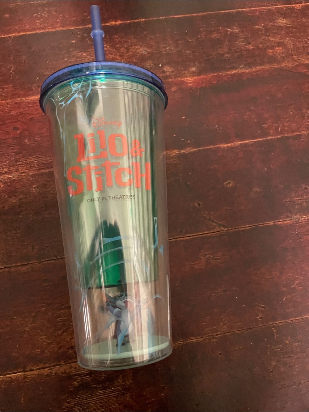 Disney Lilo & Stitch Iridescent Teal & Blue Twin Tumbler Set 20oz - Picture 3 of 4